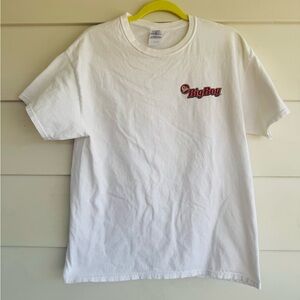Bob’s Big Boy 2010 White Logo’d Tshirt Size Large